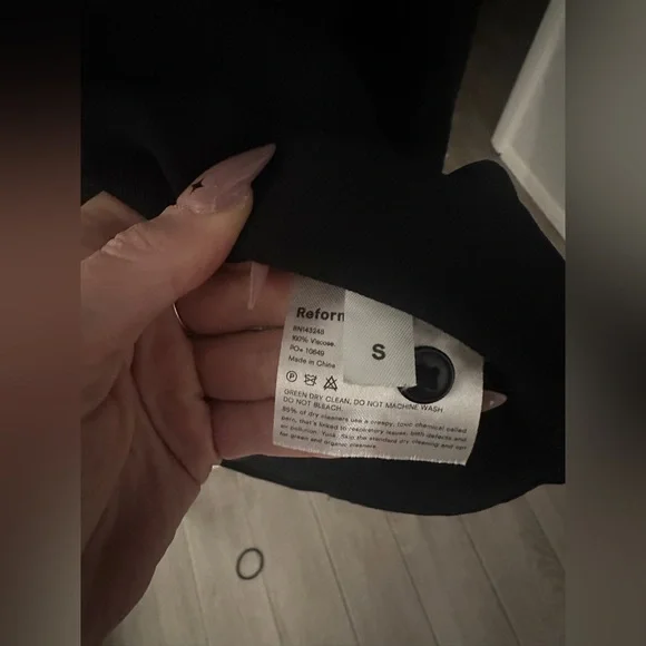 Reformation Violet long sleeve button up - size small - sheer - worn once - Picture 4 of 5